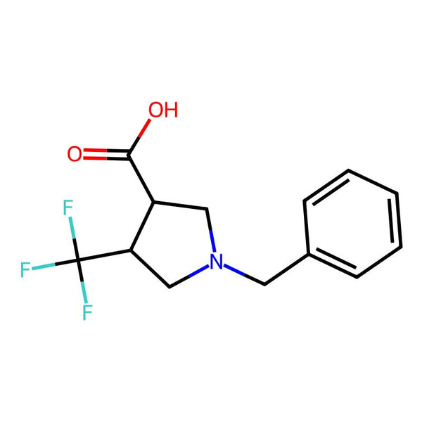 rel-(3S,4S)-1-Benzyl-4-(trifluoromethyl)pyrrolidine-3-carboxylic acid|CS-0628676|169750-31-6