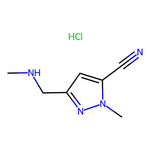 1-Methyl-3-((methylamino)methyl)-1H-pyrazole-5-carbonitrile hydrochloride|CS-0101072|1643141-20-1