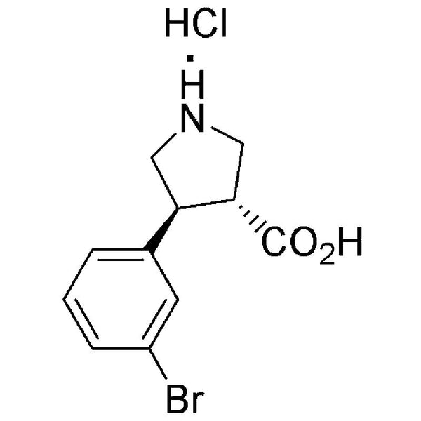 (±)-trans-4-(3-Bromophenyl)pyrrolidine-3-carboxylic acid hydrochloride|15996|1423037-48-2