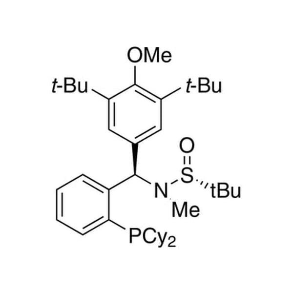 [S(R)]-N-[(R)-[3,5-Bis(1,1-dimethylethyl)-4-methoxyphenyl][2-(dicyclohexylphosphino)phenyl]methyl]-N,2-dimethyl-2-propanesulfinamide, 95%|15-8438