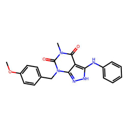 7-[(4-Methoxyphenyl)methyl]-5-methyl-3-(phenylamino)-2H-pyrazolo[3,4-d]pyrimidine-4,6(5H,7H)-dione|CS-B1302|1160521-51-6