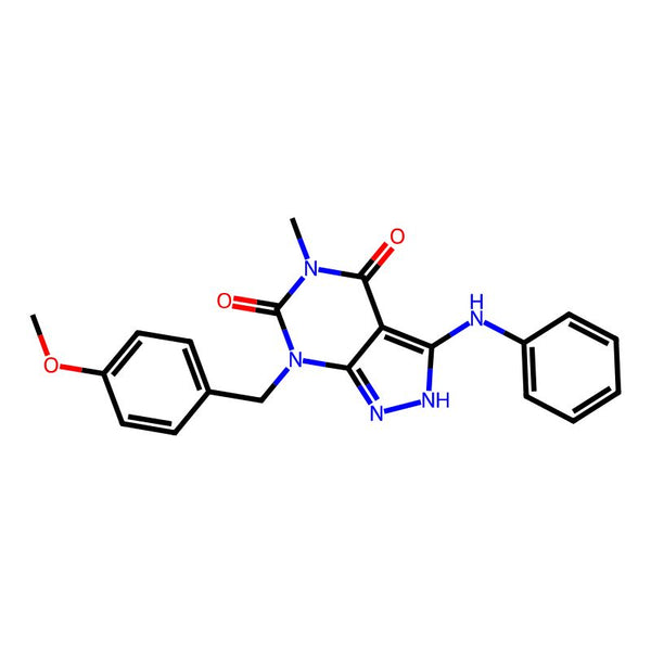 7-[(4-Methoxyphenyl)methyl]-5-methyl-3-(phenylamino)-2H-pyrazolo[3,4-d]pyrimidine-4,6(5H,7H)-dione|CS-B1302|1160521-51-6
