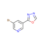 2-(5-Bromopyridin-3-yl)-1,3,4-oxadiazole|CS-0199491|924869-13-6