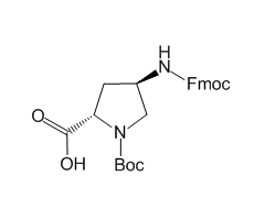 Fmoc-(2S,4R)-4-amino-1-Boc-pyrrolidine-2-carboxylic acid, 96%|574244|176486-63-8