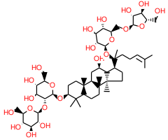 Ginsenoside Rc, 98%, from from Panax ginseng C. A. Mey.|130268|11021-14-0