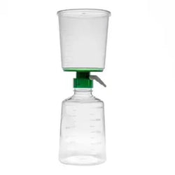 Sterile vacuum filtration unit, membrane: PES,pore size: 0.22μm,diameter:90mm, funnel volume: 1000ml, receiver volume: 1000ml.12/Case|09-PES2211