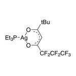 Triethylphosphine(6,6,7,7,8,8,8-heptafluoro-2,2-dimethyl-3,5-octanedionate)silver(I), min. 98%|47-3025|165461-74-5