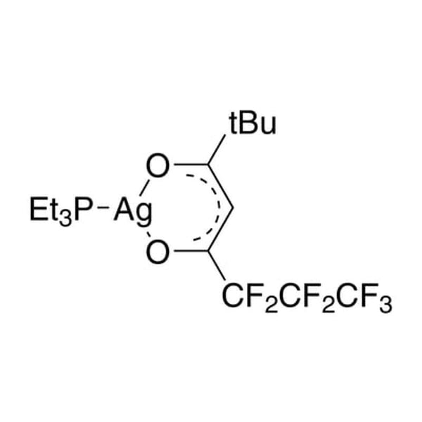 Triethylphosphine(6,6,7,7,8,8,8-heptafluoro-2,2-dimethyl-3,5-octanedionate)silver(I), min. 98%|47-3025|165461-74-5