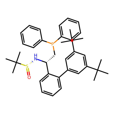 [S(R)]-N-[(1S)-1-[3'',5''-Bis(1,1-dimethylethyl)[1,1''-biphenyl]-2-yl]-2-(diphenylphosphino)ethyl]-2-methyl-2-propanesulfinamide, 97%|9025925|1936438-24-2