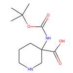 3-[(2-Methylpropan-2-yl)oxycarbonylamino]piperidine-3-carboxylic acid|CS-0035423|436867-71-9