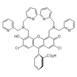 9-(2-Carboxyphenyl)-2,7-dichloro-4,5-bis[di(2-pyridyl)aminomethyl]-6-hydroxy-3-xanthanone ZINPYR-1|07-0314|288574-78-7