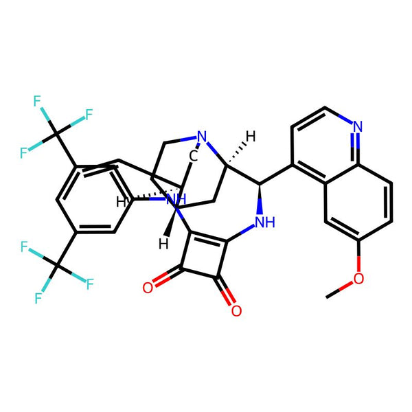3-[[3,5-Bis(trifluoromethyl)phenyl]amino]-4-[[(9R)-6'-methoxycinchonan-9-yl]amino]-3-cyclobutene-1,2-dione|CS-0051569|1256245-79-0