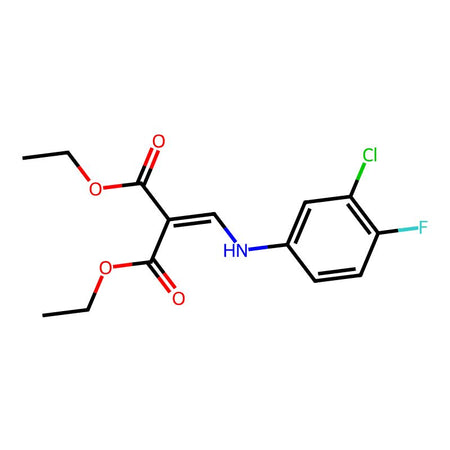 Diethyl 2-(((3-chloro-4-fluorophenyl)amino)methylene)malonate|C1802596|70032-30-3