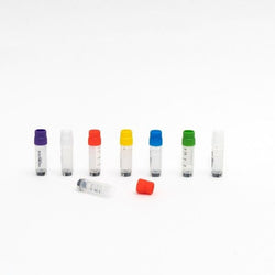 cryoking 2.0 ml cryogenic vials, pp, external thread, with 2d barcoded+ side code, self-standing,pp; autoclavable;blue caps; gamma radiation steriled, dnase & rnase free, endotoxin free, foreign dna f|88-9203