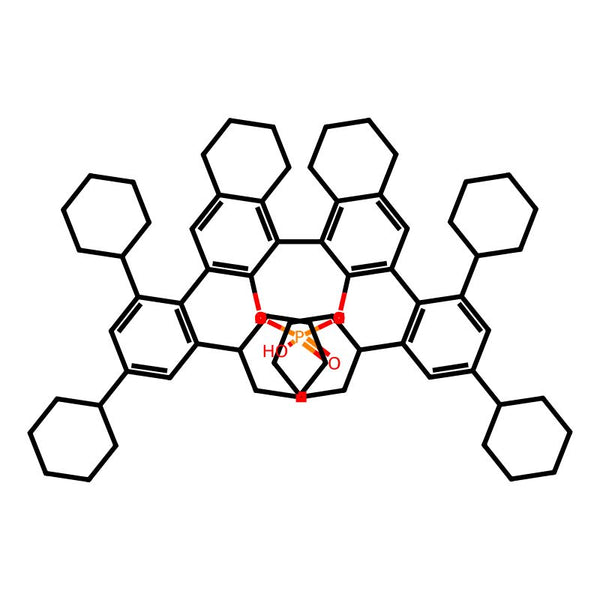 Dinaphtho[2,1-d:1′,2′-f][1,3,2]dioxaphosphepin, 8,9,10,11,12,13,14,15-octahydro-4-hydroxy-2,6-bis(2,4,6-tricyclohexylphenyl)-, 4-oxide, (11bS)-|CS-0641928|2757287-33-3