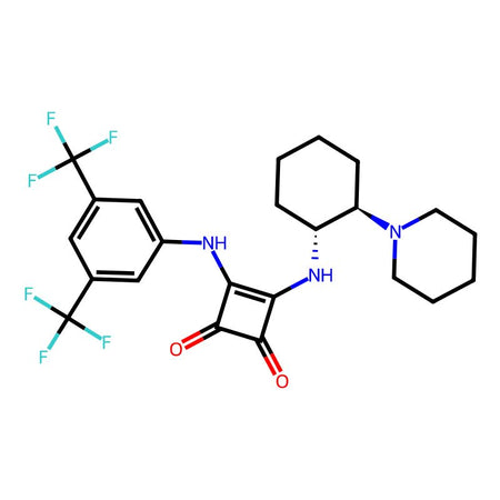 3-[[3,5-Bis(trifluoromethyl)phenyl]amino]-4-[[(1R,2R)-2-(1-piperidinyl)cyclohexyl]amino]-3-cyclobutene-1,2-dione, 97%, ee: 98%|2698469|1211565-11-5