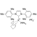 Triphenylphosphine(1,5-cyclooctadiene)[1,3-bis(2,4,6-trimethylphenyl)imidazol-2-ylidene]iridium(I) hexafluorophosphate, min. 98%|77-1825|1019853-00-9