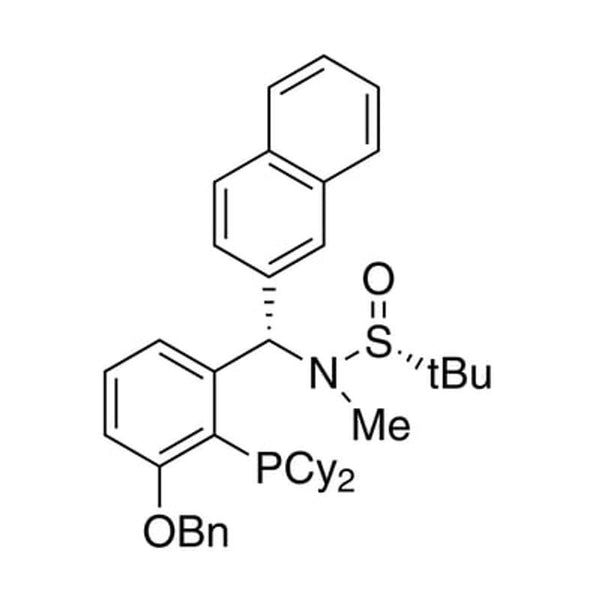 [S(R)]-N-[(S)-[3-(Benzyloxy)-2-(dicyclohexylphosphino)phenyl]-(2-naphthalenyl)methyl]-N,2-dimethyl-2-propanesulfinamide, 95%|15-8482