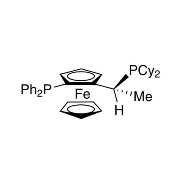 (R)-(-)-1-[(S)-2-(Diphenylphosphino)ferrocenyl]ethyldicyclohexylphosphine ethanol adduct, min. 97% (R)-(S)-JOSIPHOS|26-1210|155806-35-2