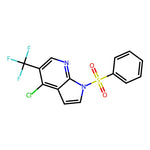 4-Chloro-1-(phenylsulfonyl)-5-(trifluoromethyl)-1H-pyrrolo[2,3-b]pyridine|CS-B0579|1196507-57-9
