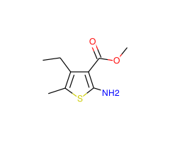 2-Amino-4-ethyl-5-methylthiophene-3-carboxylic acid methyl ester, 97%|140299|4815-25-2