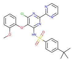 N-[6-Chloro-5-(2-methoxyphenoxy)[2,2'-bipyrimidin]-4-yl]-4-(1,1-dimethylethyl)-Benzenesulfonamide|CS-M1819|150727-06-3