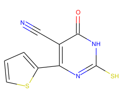 4-Oxo-6-(thiophen-2-yl)-2-thioxo-1,2,3,4-tetrahydropyrimidine-5-carbonitrile|CS-0093935|109532-65-2