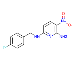 2-Amino-3-nitro-6-(4-fluorobenzylamino)pyridine, 97%|633213|33400-49-6