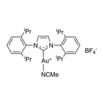 1,3-Bis(2,6-di-i-propylphenyl)imidazol-2-ylidene(acetonitrile)gold(I) tetrafluoroborate, 95%|79-0300|1138834-31-7