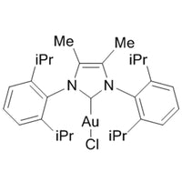 Chloro{1,3-bis[2,6-bis(1-methylethyl)phenyl]-1,3-dihydro-4,5-dimethyl-2H-imidazol-2-ylidene}gold(I), 98% IPrMeAuCl|79-1230|1192141-66-4