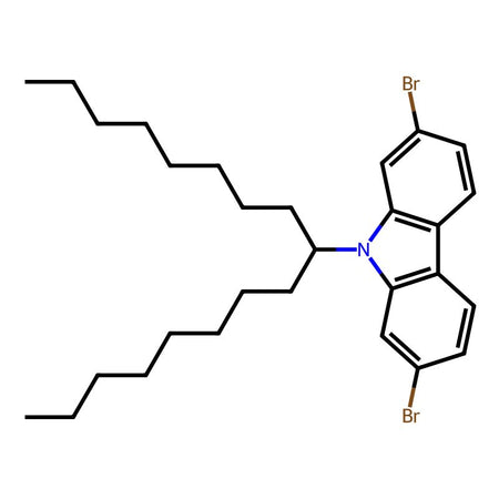 2,7-Dibromo-9-(1-octylnonyl)-9H-carbazole, 98%|1030467|955964-73-5