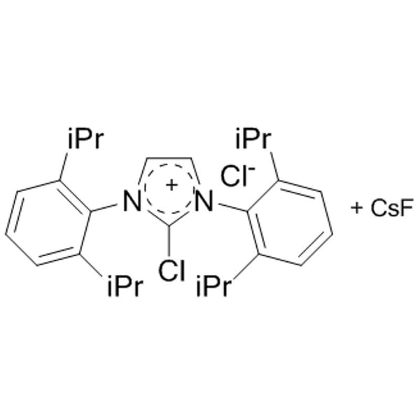 1,3-Bis(2,6-di-i-propylphenyl)-2-chloroimidazolium chloride/cesium fluoride admixture (1.0/6.7 molar ratio or 1/2.2 weight ratio) PhenoFluor?Mix|07-4055|1228185-09-8