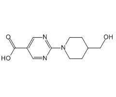 2-[4-(Hydroxymethyl)piperidin-1-yl]pyrimidine-5-carboxylic acid, 97%|119357|1022927-90-7