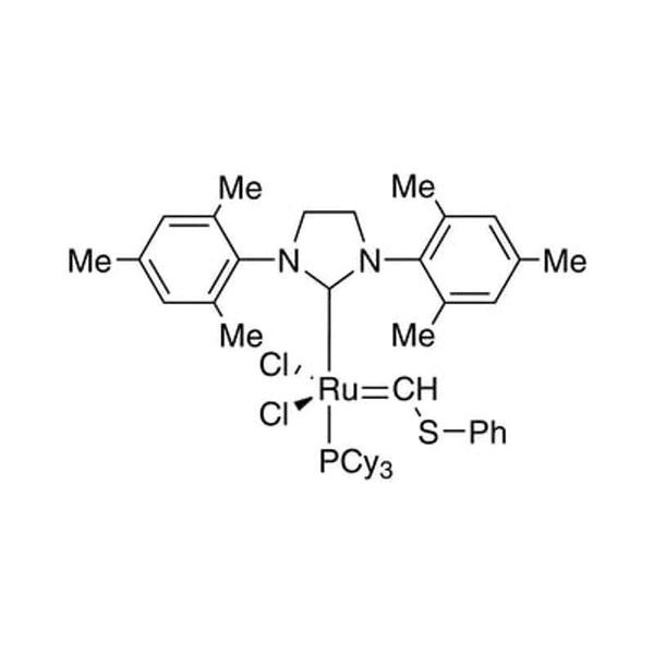 Tricyclohexylphosphine[1,3-bis(2,4,6-trimethylphenyl)-4,5-dihydroimidazol-2-ylidene][(phenylthio)methylene]ruthenium(II) dichloride|44-7780|1155422-69-7