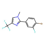 2-(4-Bromo-3-fluorophenyl)-1-methyl-4-(trifluoromethyl)-1H-imidazole, 95%|07-0604|2925560-31-0