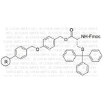 Fmoc-S-trityl-D-cysteine 4-alkoxybenzyl alcohol resin|05332