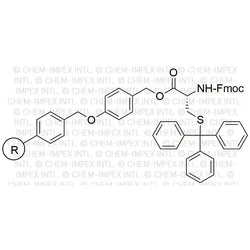 Fmoc-S-trityl-D-cysteine 4-alkoxybenzyl alcohol resin|05332
