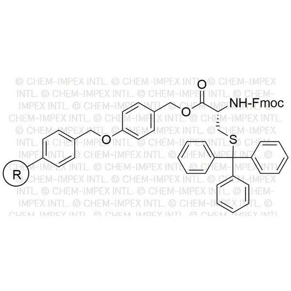 Fmoc-S-trityl-D-cysteine 4-alkoxybenzyl alcohol resin|05332