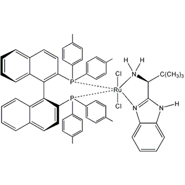 Dichloro[(S)-(-)-2,2'-bis(di-p-tolylphosphino)-1,1'-binaphthyl][(S)-(-)-2-(alpha-(t-butyl) methanamine)-1H-benzimidazole]ruthenium(II)|44-0950