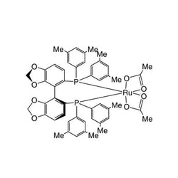 Diacetato{(S)-(-)-5,5'-bis[di(3,5-xylyl)phosphino]-4,4'-bi-1,3-benzodioxole}ruthenium(II) Ru(OAc)2[(S)-dm-segphos?]|44-0176|944450-50-4