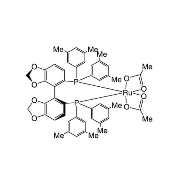 Diacetato{(S)-(-)-5,5'-bis[di(3,5-xylyl)phosphino]-4,4'-bi-1,3-benzodioxole}ruthenium(II) Ru(OAc)2[(S)-dm-segphos?]|44-0176|944450-50-4