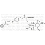 Na-Fmoc-Nw-(4-methoxy-2,3,6-trimethylbenzenesulfonyl)-L-arginine 4-alkoxybenzyl alcohol resin|04164