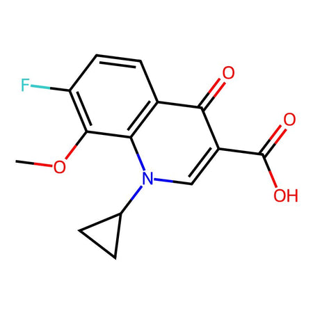 1-cyclopropyl-7-fluoro-8-methoxy-4-oxo-1,4-dihydroquinoline-3-carboxylic acid|C1548244|221221-16-5