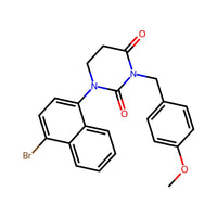 1-(4-Bromonaphthalen-1-yl)-3-(4-methoxybenzyl)dihydropyrimidine-2,4(1H,3H)-dione|CS-0373607|3026713-29-8