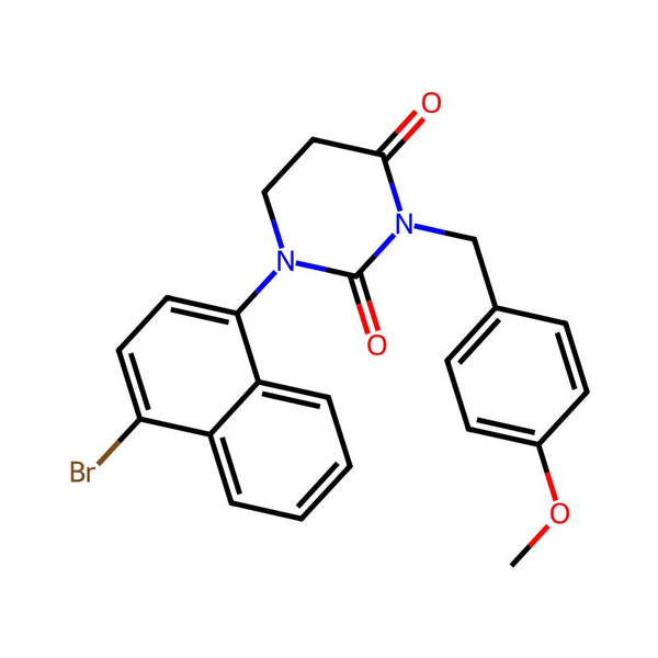 1-(4-Bromonaphthalen-1-yl)-3-(4-methoxybenzyl)dihydropyrimidine-2,4(1H,3H)-dione|CS-0373607|3026713-29-8