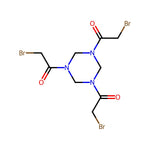 1-[3,5-Bis(2-bromoacetyl)-1,3,5-triazinan-1-yl]-2-bromoethanone|CS-0772389|92531-02-7