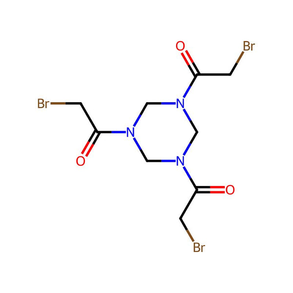 1-[3,5-Bis(2-bromoacetyl)-1,3,5-triazinan-1-yl]-2-bromoethanone|CS-0772389|92531-02-7