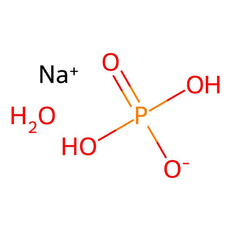 Sodium dihydrogen phosphate monohydrate, 98%, ACS reagent|908501|10049-21-5