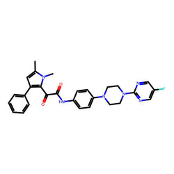 2-(1,5-Dimethyl-3-phenyl-1H-pyrrol-2-yl)-N-(4-(4-(5-fluoropyrimidin-2-yl)piperazin-1-yl)phenyl)-2-oxoacetamide|C1443402|1928707-56-5