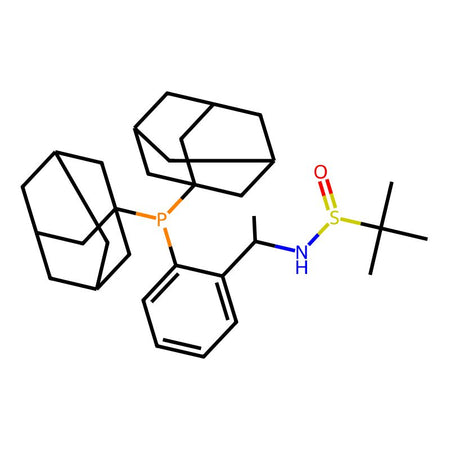 [S(R)]-N-[(1S)-1-[2-(Diadamantanphosphino)phenyl]ethyl]-2-methyl-2-propanesulfinamide, 95%|9268243|1929530-56-2